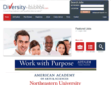 Tablet Screenshot of diversityinhighereducation.com